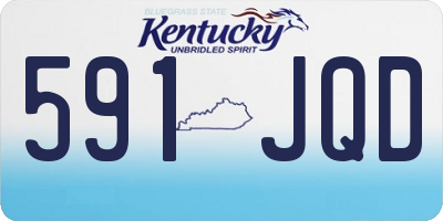 KY license plate 591JQD