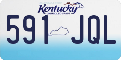 KY license plate 591JQL