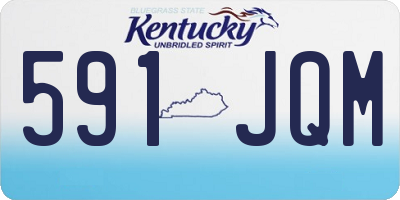 KY license plate 591JQM