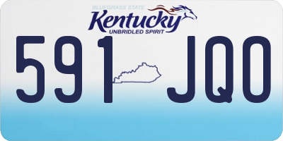 KY license plate 591JQO