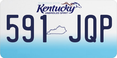 KY license plate 591JQP