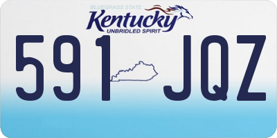 KY license plate 591JQZ