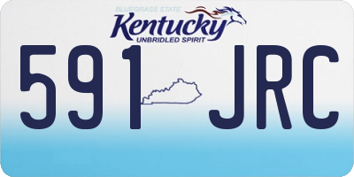 KY license plate 591JRC