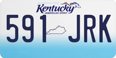 KY license plate 591JRK
