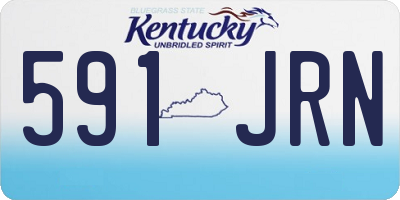 KY license plate 591JRN