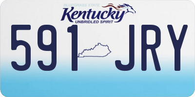 KY license plate 591JRY