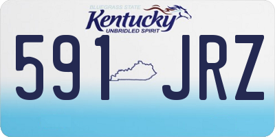 KY license plate 591JRZ