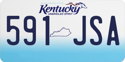 KY license plate 591JSA