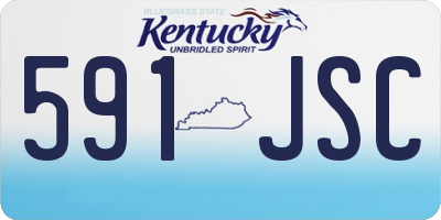 KY license plate 591JSC