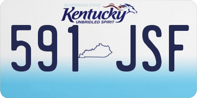 KY license plate 591JSF