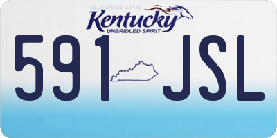 KY license plate 591JSL