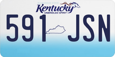 KY license plate 591JSN