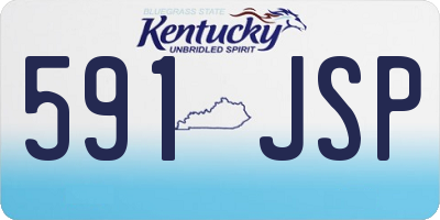 KY license plate 591JSP