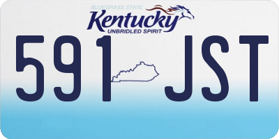 KY license plate 591JST