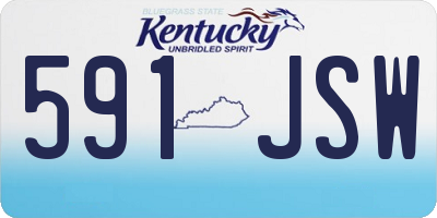 KY license plate 591JSW