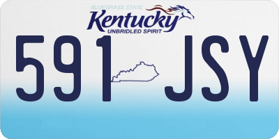 KY license plate 591JSY
