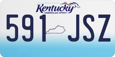KY license plate 591JSZ