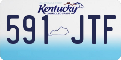 KY license plate 591JTF