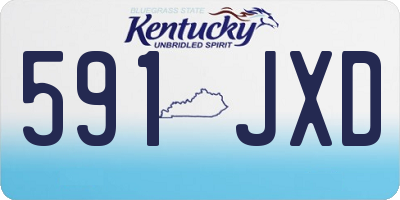 KY license plate 591JXD
