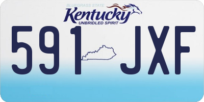 KY license plate 591JXF