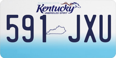 KY license plate 591JXU