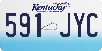 KY license plate 591JYC