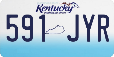 KY license plate 591JYR