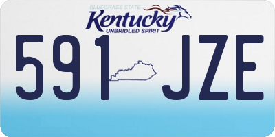 KY license plate 591JZE