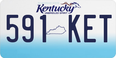 KY license plate 591KET