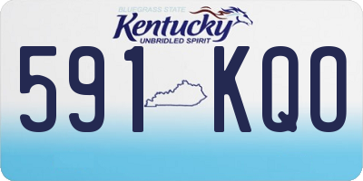 KY license plate 591KQO