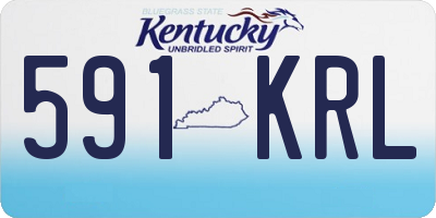 KY license plate 591KRL