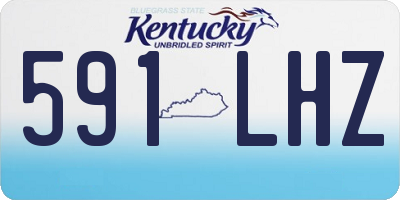 KY license plate 591LHZ