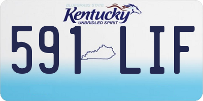 KY license plate 591LIF