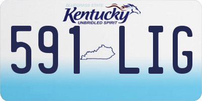 KY license plate 591LIG