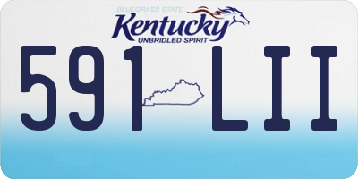 KY license plate 591LII
