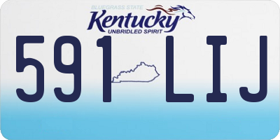 KY license plate 591LIJ