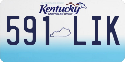 KY license plate 591LIK