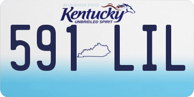KY license plate 591LIL