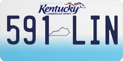 KY license plate 591LIN