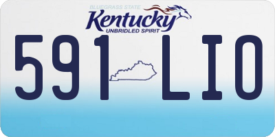 KY license plate 591LIO