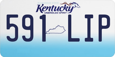 KY license plate 591LIP