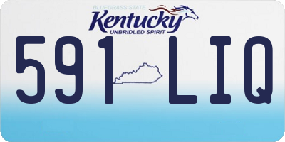 KY license plate 591LIQ