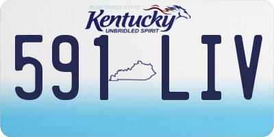 KY license plate 591LIV