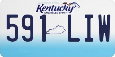 KY license plate 591LIW