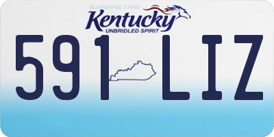 KY license plate 591LIZ