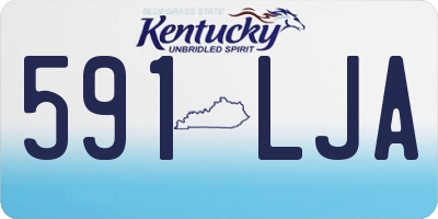 KY license plate 591LJA