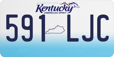 KY license plate 591LJC