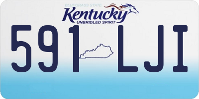 KY license plate 591LJI