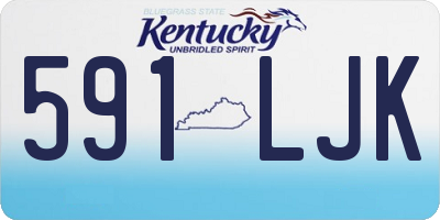 KY license plate 591LJK