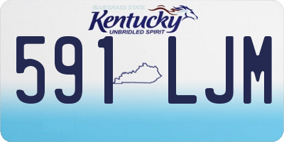 KY license plate 591LJM
